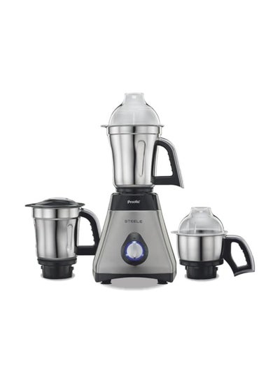 اشتري Preethi Steele 110 V, MG-206, 550 Watt, 3 Jars (Silver/Black) في الامارات