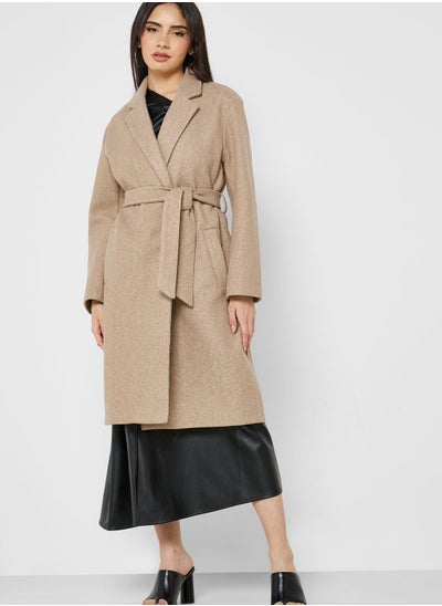 اشتري Belted Longline Coat في الامارات