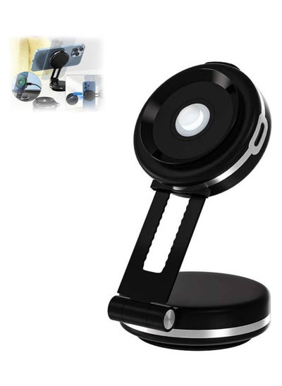 Buy Magnetic Suction Cup Phone Holder for Car, Universal Car Phone Holder Magnetic Suction Phone Mount, Double-Sided Phone Holder, Universal Innovative 360°3D Rotation Extra Strength Hold, Cradle Fit for iPhone Android and All Smartphones in UAE