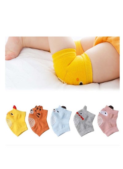 Buy 5 Pair Baby Knee Pads Toddler Kid Protector Anti Slip Crawling Elastic Protectors Leg Warmers Elbow Toddlers Kneepads Children Short Warmer in UAE