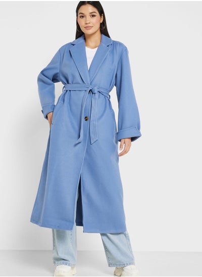 Buy Belted Detail Coat in Saudi Arabia