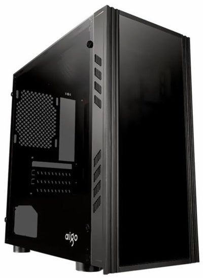 AIGO Mini Matx/Mini ITX Tempered Glass Gaming PC Case, USB 3.0