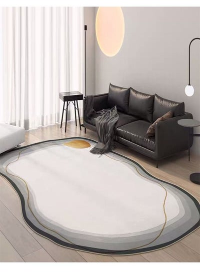 Buy Irregular Concise Living Room Carpet Japanese Style Bedroom Rug 80 x 200 cm in UAE