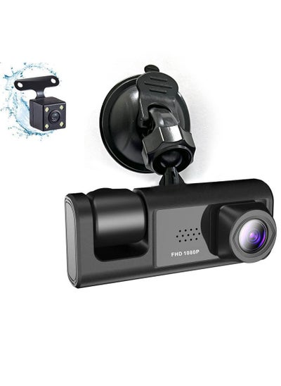 Buy 4-Channel Car Dash Camera – 130° Wide Angle, 1296x1080P Front, Inside, and Rear Cameras in UAE