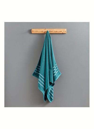 Buy Mateo Ribbed Cotton Bath Towel 68 x 136 cm in UAE