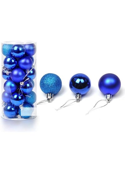 Buy 24-Pieces Christmas Balls Ornaments 2cm in Egypt