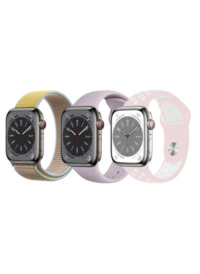 اشتري 3pcs Watchband Replacement for Apple Watch 41/40/38mm Series 8/7/6/5/4/SE في الامارات