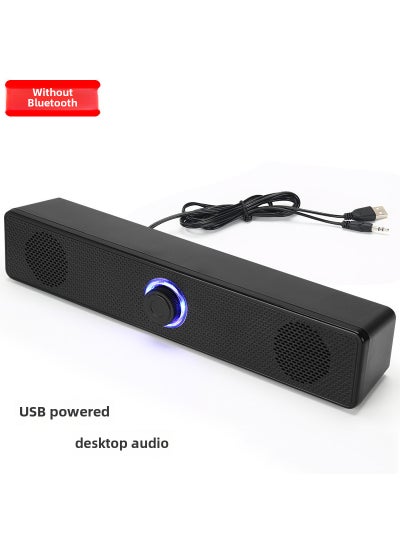 Buy Desktop Wired Speaker Bar Bluetooth Bass SurroundBlack 1002 (Wired/without Bluetooth) Black 1002 (Wired/without Bluetooth) in UAE