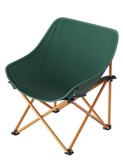 اشتري Camping Chair, Portable Folding Chair with Side Pocket and Non Slip Foot Mat, Ultralight Camp Chair for Hiking, Picnic, Fishing (Green) في السعودية