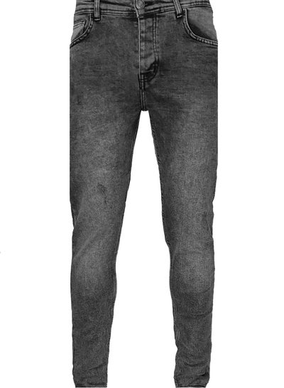 Buy Men's gray scratchy Lycra jeans in Egypt