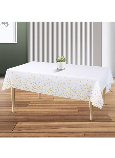 اشتري Tablecloth for Rectangle Tables Star Party Table Covers for Birthday Parties Wedding Anniversary Baby Shower Fine Dining Decor 137 x 274cm في الامارات