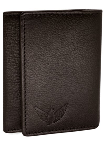 Buy JILDAAN Tri-Fold Genuine Leather Wallet For Men With RFID Frequency Blocking | Handcrafted | Classic Elegance Style Wallet for the Modern Gentleman | Wallet Come's with A Stylish Gift Box. in Saudi Arabia