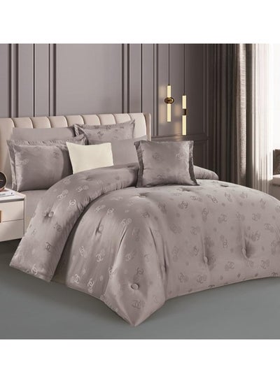 اشتري Jacquard comforter set from Horse with a durable and soft fabric 8 pieces king size في السعودية