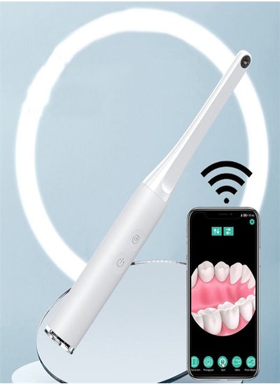 اشتري HD Visible Oral Care Dental Instrument Wireless Intraoral Endoscope Oral Examination Dental Tool White في السعودية