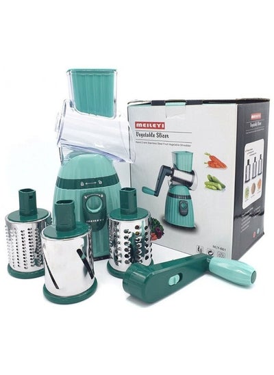 Buy Modern vegetable and nuts slicer with 3 interchangeable blades in Saudi Arabia