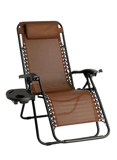 Buy Outdoor Chair Zero Gravity Chair Lounge Patio Chairs, Adjustable Reclining Chairs in UAE