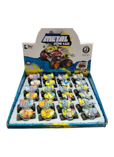 Buy 12-Piece Metal Mini Car Playset Multicolour in Egypt