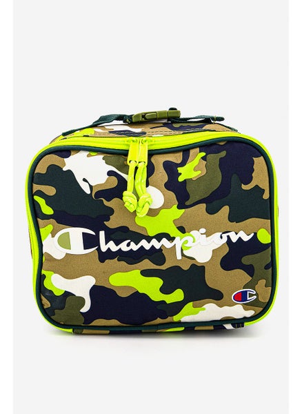 Buy Women Branded Camouflage Lunch Bag 27 L x 20 H x 10 W cm, Olive in UAE