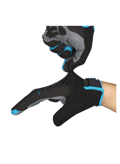 اشتري Cycling Gloves, Full Finger Mountain Bike Gloves, Winter Thermal Touch Screen Gloves, Breathable Touchscreen Biking Gloves for Men Women Camping, Cycling, Running في الامارات