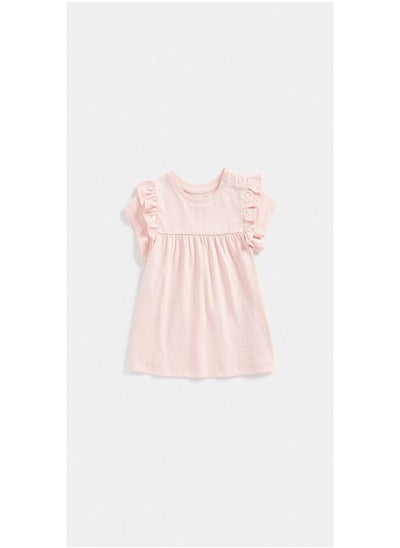 اشتري Pink Frill Sleeve T Shirt في الامارات