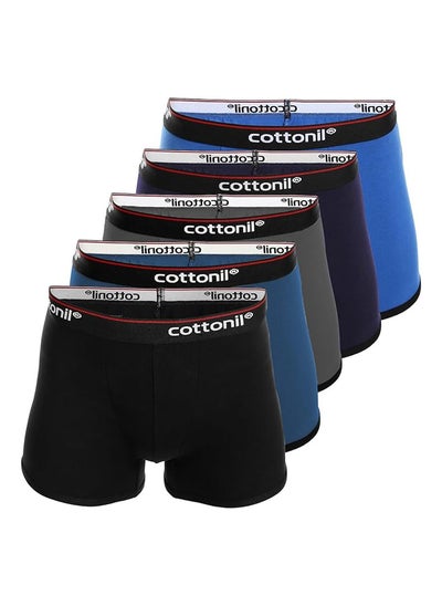 Buy Cottonil Set of 5 Everyday Boxer 0653 in Egypt