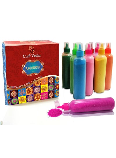 Buy 12 Rangoli Colour Powder Tube Kit in UAE