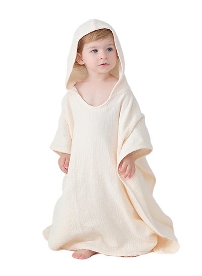 Buy Baby Bath Towel with Hood Soft Cotton Fabric Hooded Baby Towels Bath Wrap for Beach Shower for Kids Aged 0-6 Years in UAE