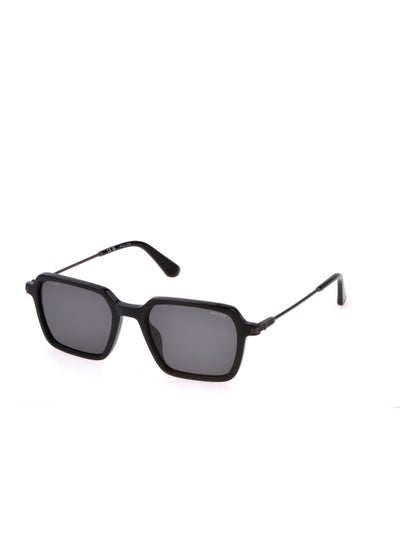 Buy Men's Square Shape Polarized Acetate Sunglasses SPLL10M52700P - Lens Size: 52 Mm - Shiny Black in UAE