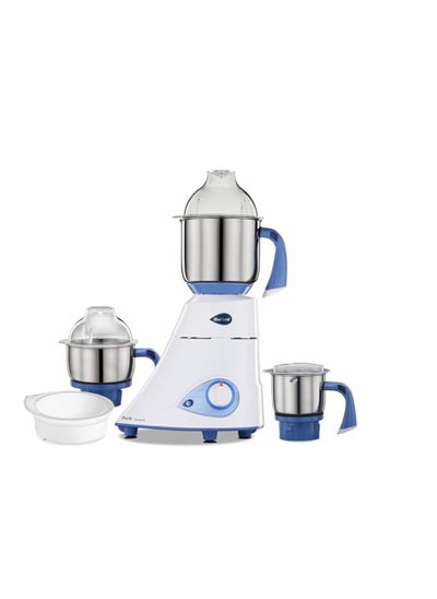 اشتري Preethi Blue Leaf Diamond 750-Watt Mixer Grinder with 3 Jars, Blue/White في الامارات