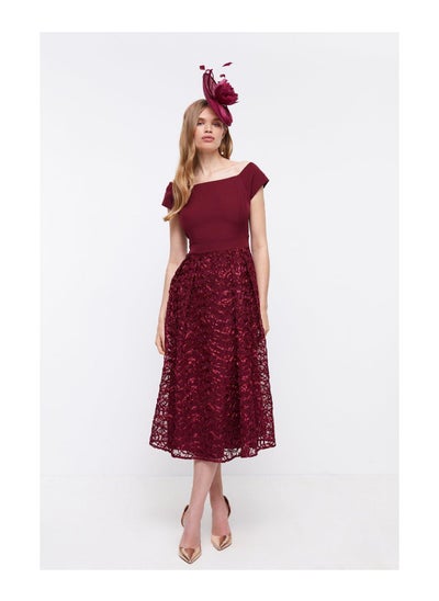 Buy Embroidered Midi Dress in UAE