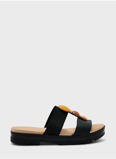 Buy Multi Strap Flat Sandals in UAE