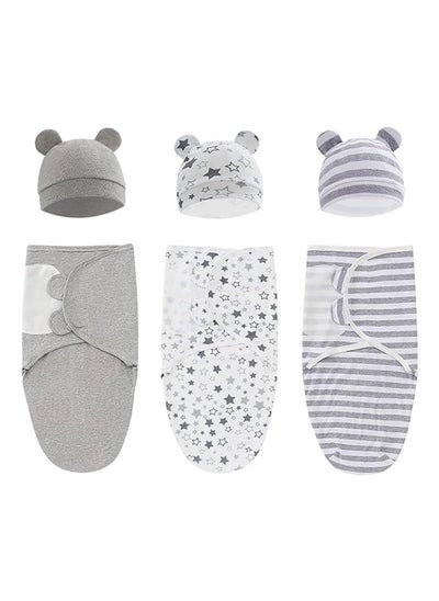 اشتري Pack Of 3 Baby Swaddle Blanket For 0-6 Months, 73 CM X 50 CM في الامارات