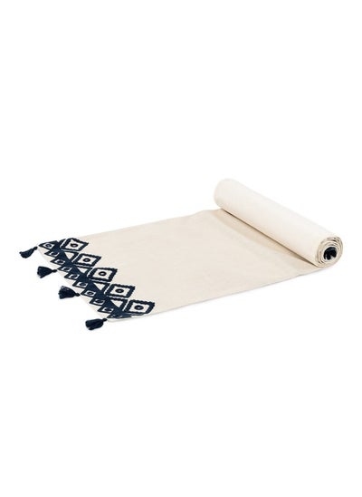 Buy Yana Table Runner, Blue - 40X180 Cm in UAE