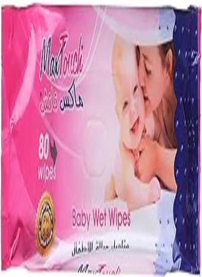 اشتري Max Touch Baby Wet Wipes - 80 Wipes في مصر