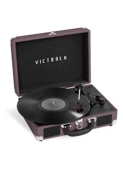 Buy Victrola Journey+ Signature Turntable Record Player Bluetooth Vinyl Streaming 33-1/3, 45 & 78 RPM Suitcase Vinyl Record Player, Bluetooth Connectivity & Built-in Speakers, Stereo RCA Output (Magenta)) in UAE