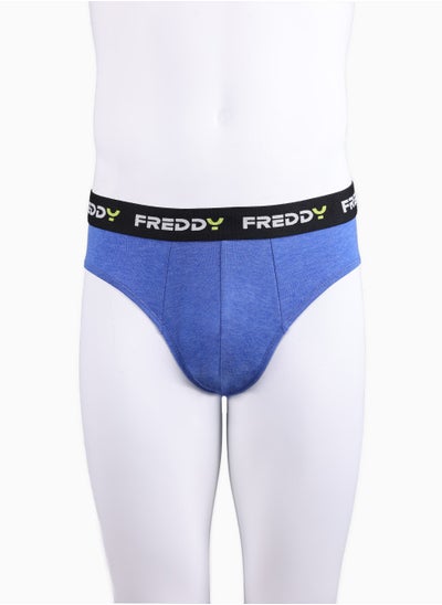 Buy BASIC PIAZZATO Brief - Dazzling Blue | Men's Brief with Stylized Waistband by Freddy in UAE