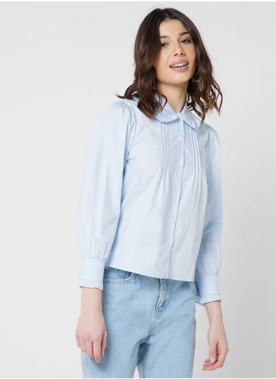 اشتري Ruffle Hem Detail Shirt في الامارات