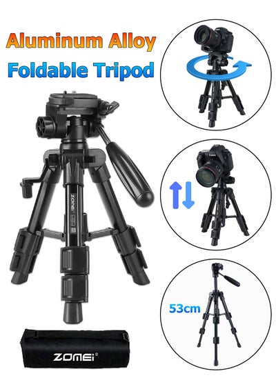 اشتري Aluminum Alloy Tripod - 53cm Foldable Stand - DSLR Camera Stand - Smart Phone Live Stand -  Portable Holder for Projector, Fill Light في السعودية