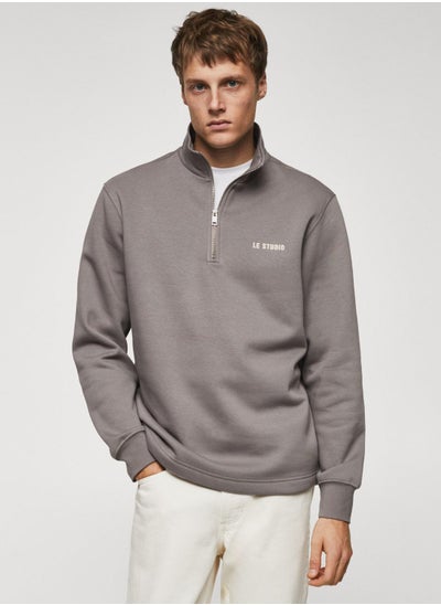 Buy Half Zippered Sweatshirt in UAE