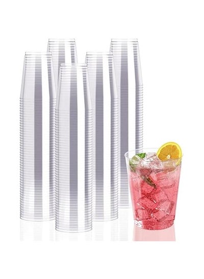 Buy 10 oz Clear Plastic Cups - 300 Pack Disposable Heavy-duty Drinking Cups for , Wedding, Home, Dinner & Events in Saudi Arabia