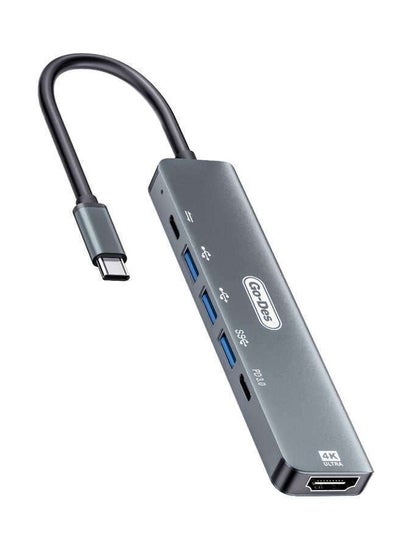 Buy Go Des GD-6830 Type-C To HDTV 6 In 1 Converter Adapter in Egypt