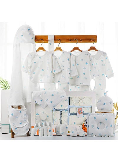 اشتري Baby Newborn Essentials Layette Gift Set With Box 22 Piece Baby Girl Boys Gifts Premium Cotton Baby Clothes Accessories Set Fits Newborn Baby Suit Set Cuddle Strap Bib Gloves Saliva Towel Pillow في الامارات