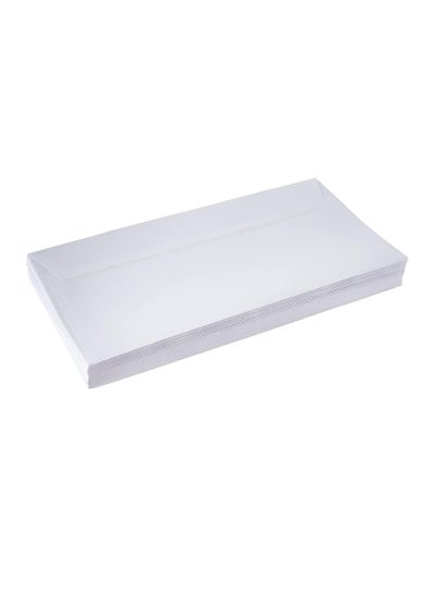 Buy White Envelopes 80Gsm 9" X 4inches Peel & Seal In A pack Of 50PC in UAE