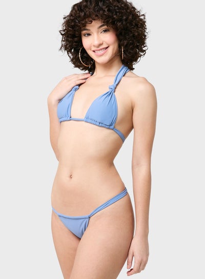Buy Halter Neck Bikini Top And Bottom Set in UAE