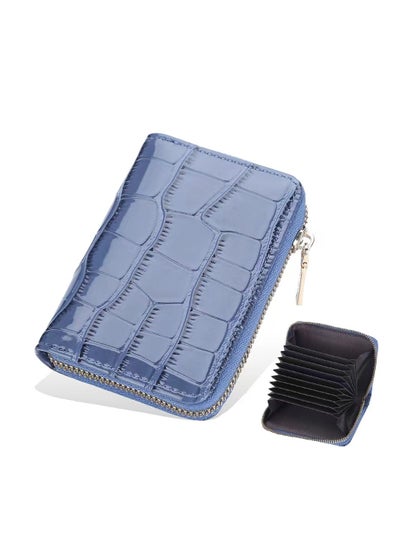 اشتري Leather Wallet Blue في الامارات