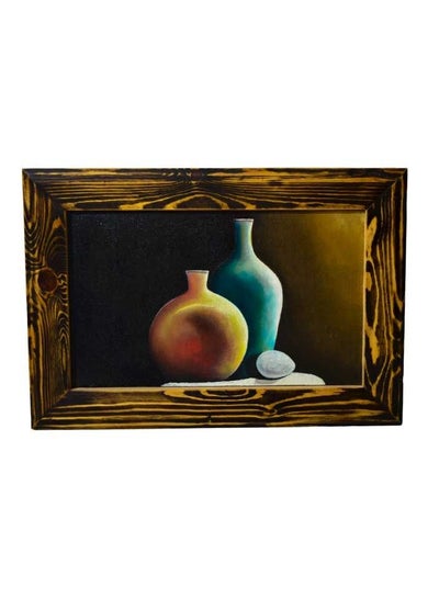 Buy An original oil painting from the competition of the Ministry of Culture, natural colors, with a handmade wooden frame in Egypt