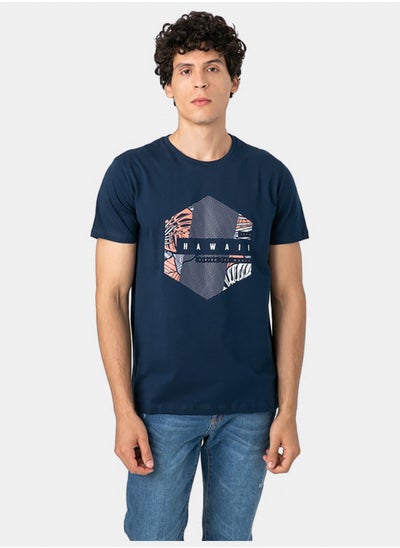 Buy NAVY "HAWAII"  T-SHIRT. in Egypt