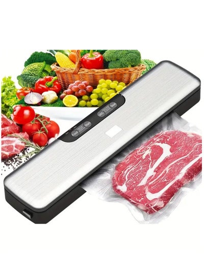 Buy Vacuum Sealer Machine Lightweight Food Vacuum Sealer Compact Machine For Food Preservation Automatic Food Sealer Saver Vacuum Machine Easy To Use Clean And Storage For Home Kitchen in Saudi Arabia