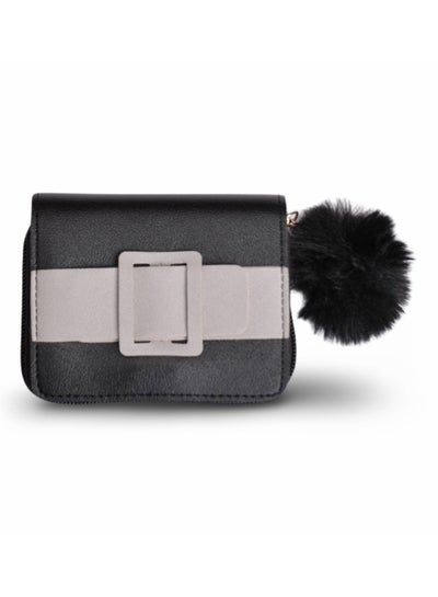 Buy Elegant leather wallet-BLACK in Egypt