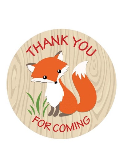 Buy Woodland Fox Thank You For Coming Stickers 1.75 In 40 Labels in Saudi Arabia